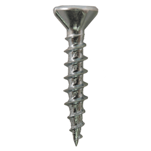 #8 x 2" Flat Head Assembly Screws, Phillips Drive Coarse Thread with Nibs and Sharp Point, Zinc, Box of Hundred by Quickscrews - Alt Image 1
