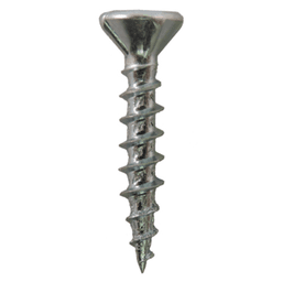 #8 x 2" Flat Head Assembly Screws, Phillips Drive Coarse Thread with Nibs and Sharp Point, Zinc, Box of Hundred by Quickscrews - Alt Image 1