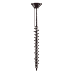 #8 x 1-5/8" Flat Head Assembly Screws, Phillips Drive Coarse Thread with Nibs and Sharp Point, Zinc, Box of Hundred by Quickscrews - Main Image