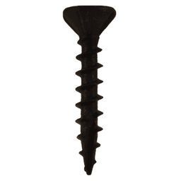 #8 x 1-1/2" Flat Head Assembly Screws, Square Drive Coarse Thread and Sharp Point, Black, Box of Hundred by Quickscrews - Alt Image 1