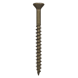 #8 x 2" Flat Head Assembly Screws, Square/Phillips Drive Coarse Thread and Sharp Point, Plain, Box of Hundred by Quickscrews - Main Image