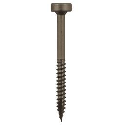 #6 x 1-1/2" Modified Pan Head Face Frame/Pocket-Hole Screws, Square Drive Fine Thread and Type 17 Auger Point, Plain, Box of Hundred by Quickscrews - Main Image