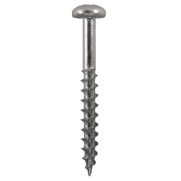 #8 x 1-1/2" Pan Head Hinge Edge Screws, Phillips Drive Coarse Thread and Sharp Point, Zinc, Box of Hundred by Quickscrews - Main Image