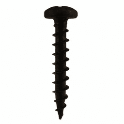 #8 x 1" Pan Head Hinge Edge Screws, Phillips Drive Coarse Thread and Sharp Point, Black, Box of Hundred by Quickscrews - Main Image