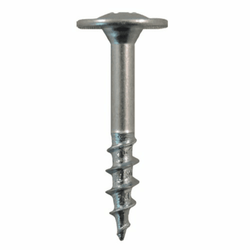 #8 x 1-1/8" Large Round Washer Head Drawer Front Adjusting Screws, Phillips Drive Coarse Thread and Sharp Point, Zinc, Box of Hundred by Quickscrews - Main Image