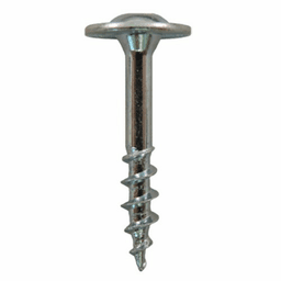 #8 x 1-1/4" Large Round Washer Head Drawer Front Adjusting Screws, Phillips Drive Coarse Thread and Sharp Point, Zinc, Box of Hundred by Quickscrews - Main Image