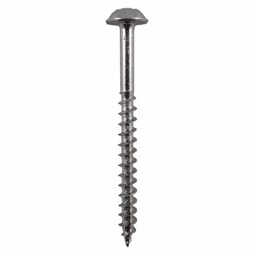 #8 x 2" Round Washer Head Assembly Screws, Square/Phillips Drive Coarse Thread and Sharp Point, Zinc, Box of Hundred by Quickscrews - Main Image