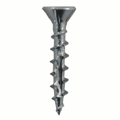 #8 x 1-5/8" Flat Head Assembly Screws, Phillips Drive Coarse Thread with Nibs and Double Auger Point, Zinc, Box of 1 Thousand by Quickscrews - Alt Image 1