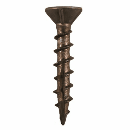 #8 x 2-1/4" Flat Head Assembly Screws, Phillips Drive Coarse Thread with Nibs and Double Auger Point, Plain, Box of 1 Thousand by Quickscrews - Alt Image 1