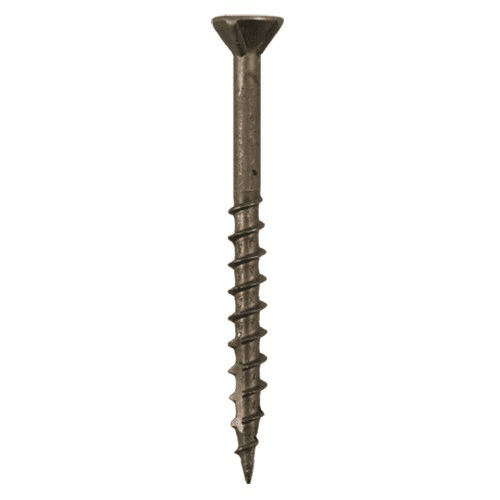 #10 x 4" Flat Head Assembly Screws, Phillips Drive Coarse Thread with Nibs and Double Auger Point, Plain, Box of 2.5 Hundred by Quickscrews - Alt Image 1