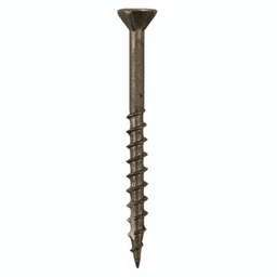 #10 x 4" Flat Head Assembly Screws, Phillips Drive Coarse Thread with Nibs and Double Auger Point, Plain, Box of 2.5 Hundred by Quickscrews - Alt Image 1