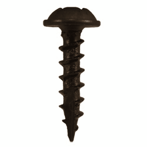 #8 x 3/4" Round Washer Head Compact Hinge Screws, Square/Phillips Drive Coarse Thread and Type 17 Auger Point, Plain, Box of 1 Thousand by Quickscrews - Main Image