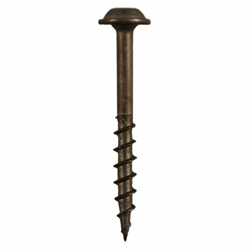 #8 x 1" Round Washer Head Face Frame/Pocket-Hole Screws, Square Drive Coarse Thread and Type 17 Auger Point, Plain, Box of 1 Thousand by Quickscrews - Alt Image 1