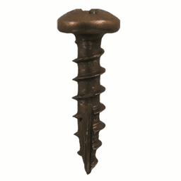 #6 x 5/8" Pan Head Hinge Edge Screws, Phillips Drive Coarse Thread and Type 17 Auger Point, Antique Brass, Box of 1 Thousand by Quickscrews - Main Image