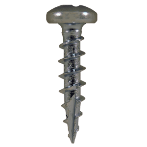 #8 x 5/8" Pan Head Hinge Edge Screws, Phillips Drive Coarse Thread and Type 17 Auger Point, Zinc, Box of 1 Thousand by Quickscrews - Main Image