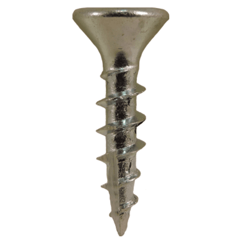 #6 x 5/8" Flat Head Hinge Edge Screws, Phillips Drive Coarse Thread and Type 17 Auger Point, Zinc, Box of 25 Thousand by Quickscrews - Main Image