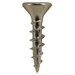 #6 x 5/8" Flat Head Hinge Edge Screws, Phillips Drive Coarse Thread and Type 17 Auger Point, Zinc, Box of 25 Thousand by Quickscrews - Main Image