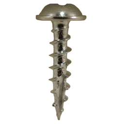 #8 x 3/4" Round Washer Head Compact Hinge Screws, Square/Phillips Drive Coarse Thread and Type 17 Auger Point, Zinc, Box of 1 Thousand by Quickscrews - Main Image