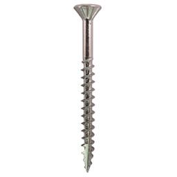 #8 x 1-3/4" Flat Head Assembly Screws, Phillips Drive Coarse Thread with Nibs and Type 17 Auger Point, Zinc, Box of 1 Thousand by Quickscrews - Main Image