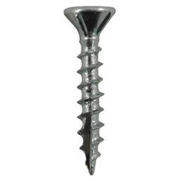 #8 x 1-1/2" Flat Head Assembly Screws, Phillips Drive Coarse Thread with Nibs and Type 17 Auger Point, Zinc, Box of Hundred by Quickscrews - Alt Image 1
