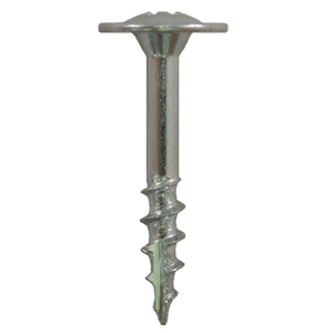 #8 x 1-1/8" Modified Washer Head Drawer Front Adjusting Screws, Phillips Drive Coarse Thread and Type 17 Auger Point, Zinc, Box of 1 Thousand by Quickscrews - Alt Image 1