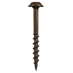 #8 x 1-1/2" Round Washer Head Face Frame/Pocket-Hole Screws, Square Drive Coarse Thread and Type 17 Auger Point, Plain, Box of 1 Thousand by Quickscrews - Main Image