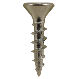 #6 x 3/4" Flat Head Hinge Edge Screws, Phillips Drive Coarse Thread and Type 17 Auger Point, Zinc, Box of Hundred by Quickscrews - Main Image