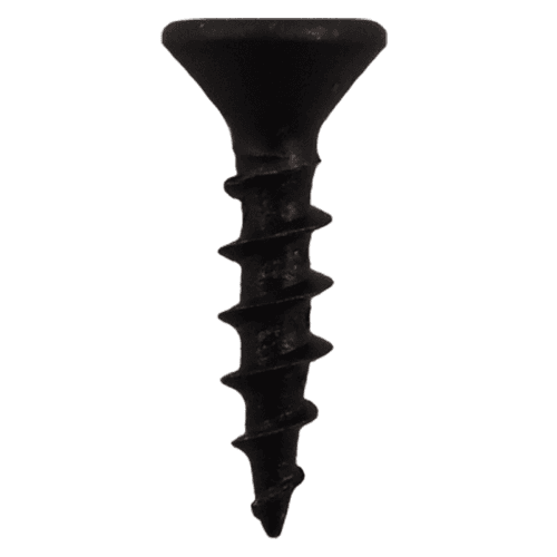 #8 x 5/8" Flat Head Drawer Slide Screws, Phillips Drive Coarse Thread and Sharp Point, Black, Box of Hundred by Quickscrews - Main Image