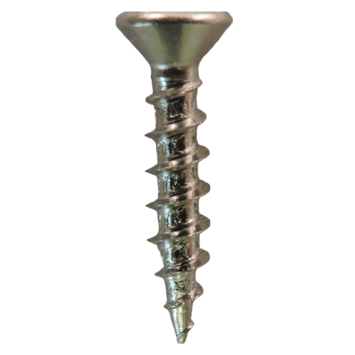 #6 x 5/8" Flat Head Drawer Slide Screws, Phillips Drive Coarse Thread and Sharp Point, Nickel, Box of 5 Thousand by Quickscrews - Main Image