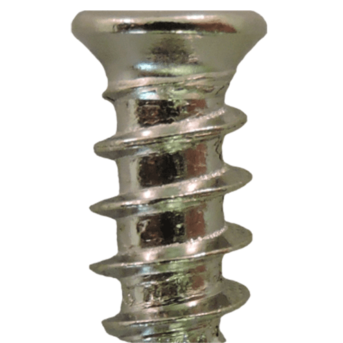6.3mm x 13mm Flat Head Euro Screws, Phillips Drive Type B Thread and Blunt Point, Nickel, Box of Hundred by Quickscrews - Main Image