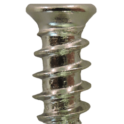 6.3mm x 13mm Flat Head Euro Screws, Phillips Drive Type B Thread and Blunt Point, Nickel, Box of Hundred by Quickscrews - Main Image