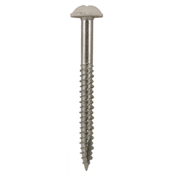 #14 x 2-1/2" Round Washer Head Installation Screws, Phillips Drive Hi-Low Thread and Sharp Point, Zinc, Box of Hundred by Quickscrews - Main Image