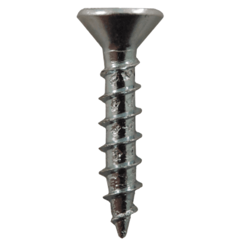 #6 x 5/8" Large Flat Head Hinge Edge Screws, Phillips Drive Coarse Thread and Sharp Point, Zinc, Box of 5 Thousand by Quickscrews - Main Image