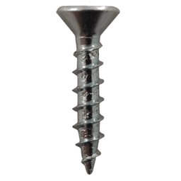 #6 x 5/8" Large Flat Head Hinge Edge Screws, Phillips Drive Coarse Thread and Sharp Point, Zinc, Box of 5 Thousand by Quickscrews - Main Image