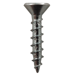 #6 x 3/4" Large Flat Head Hinge Edge Screws, Phillips Drive Coarse Thread and Sharp Point, Zinc, Box of Hundred by Quickscrews - Main Image