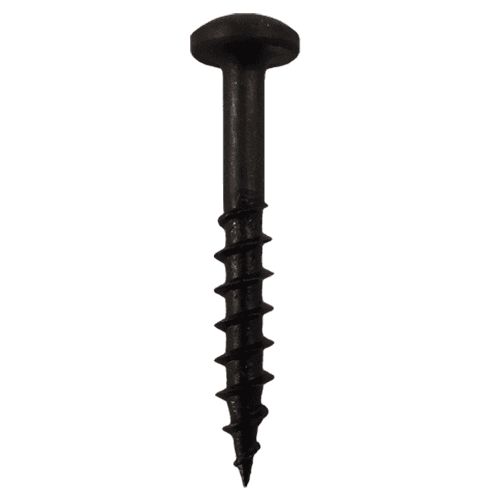 #8 x 1-1/4" Pan Head Hinge Edge Screws, Phillips Drive Coarse Thread and Sharp Point, Black, Box of 1 Thousand by Quickscrews - Main Image