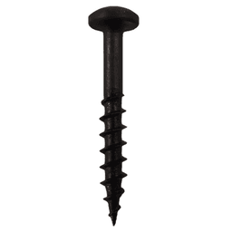 #8 x 1-1/4" Pan Head Hinge Edge Screws, Phillips Drive Coarse Thread and Sharp Point, Black, Box of 1 Thousand by Quickscrews - Main Image