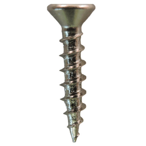 #7 x 3/4" Flat Head Drawer Slide Screws, Phillips Drive Coarse Thread and Sharp Point, Nickel, Box of 20 Thousand by Quickscrews - Main Image