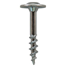 #8 x 1-1/4" Large Round Washer Head Drawer Front Adjusting Screws, Square/Phillips Drive Coarse Thread and Sharp Point, Zinc, Box of 6 Thousand by Quickscrews - Alt Image 1