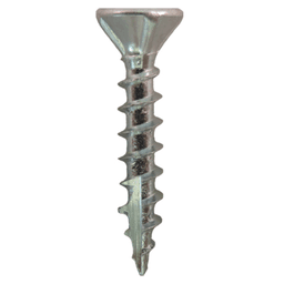 #6 x 3/4" Flat Head Hinge Edge Screws, Square/Phillips Drive Coarse Thread and Sharp Point, Zinc, Box of 1 Thousand by Quickscrews - Main Image