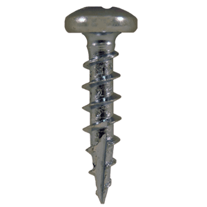 #8 x 5/8" Pan Head Hinge Edge Screws, Phillips Drive Coarse Thread and Type 17 Auger Point, Zinc, Box of 1 Thousand by Quickscrews - Alt Image 1