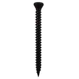 #6 x 1" Trim Head Drywall Screws, Square Drive Twinfast Thread and Twinfast Point, Black, Box of 1 Thousand by Quickscrews - Main Image