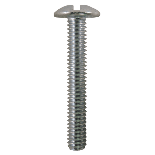 4mm x 22mm Truss Head Machine Screws, Phillips/Slotted Drive M4 Thread and Blunt Point, Zinc, Box of 1 Thousand by Quickscrews - Main Image