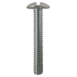 4mm x 22mm Truss Head Machine Screws, Phillips/Slotted Drive M4 Thread and Blunt Point, Zinc, Box of 1 Thousand by Quickscrews - Main Image