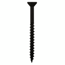 #9 x 3" Flat Head Assembly Screws, Phillips Drive Coarse Thread with Nibs and Type 17 Auger Point, Black, Box of 5 Hundred by Quickscrews - Alt Image 1