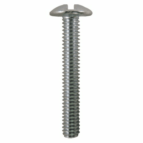 4mm x 35mm Truss Head Machine Screws, Phillips/Slotted Drive M4 Thread and Blunt Point, Zinc, Box of Hundred by Quickscrews - Main Image