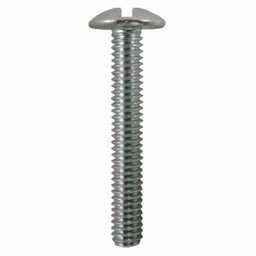 4mm x 35mm Truss Head Machine Screws, Phillips/Slotted Drive M4 Thread and Blunt Point, Zinc, Box of Hundred by Quickscrews - Main Image