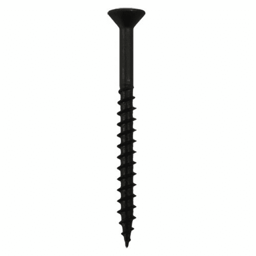 #8 x 1-5/8" Flat Head Assembly Screws, Phillips Drive Coarse Thread and Sharp Point, Black, Box of 1 Thousand by Quickscrews - Main Image