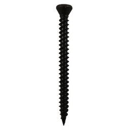 #6 x 1" Trim Head Drywall Screws, Square Drive Twinfast Thread and Twinfast Point, Black, Box of 1 Thousand by Quickscrews - Alt Image 1