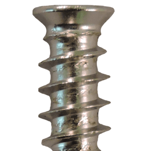 6mm x 18mm Flat Head Euro Screws, Pozi Drive Type B Thread and Blunt Point, Nickel, Box of 1 Thousand by Quickscrews - Main Image